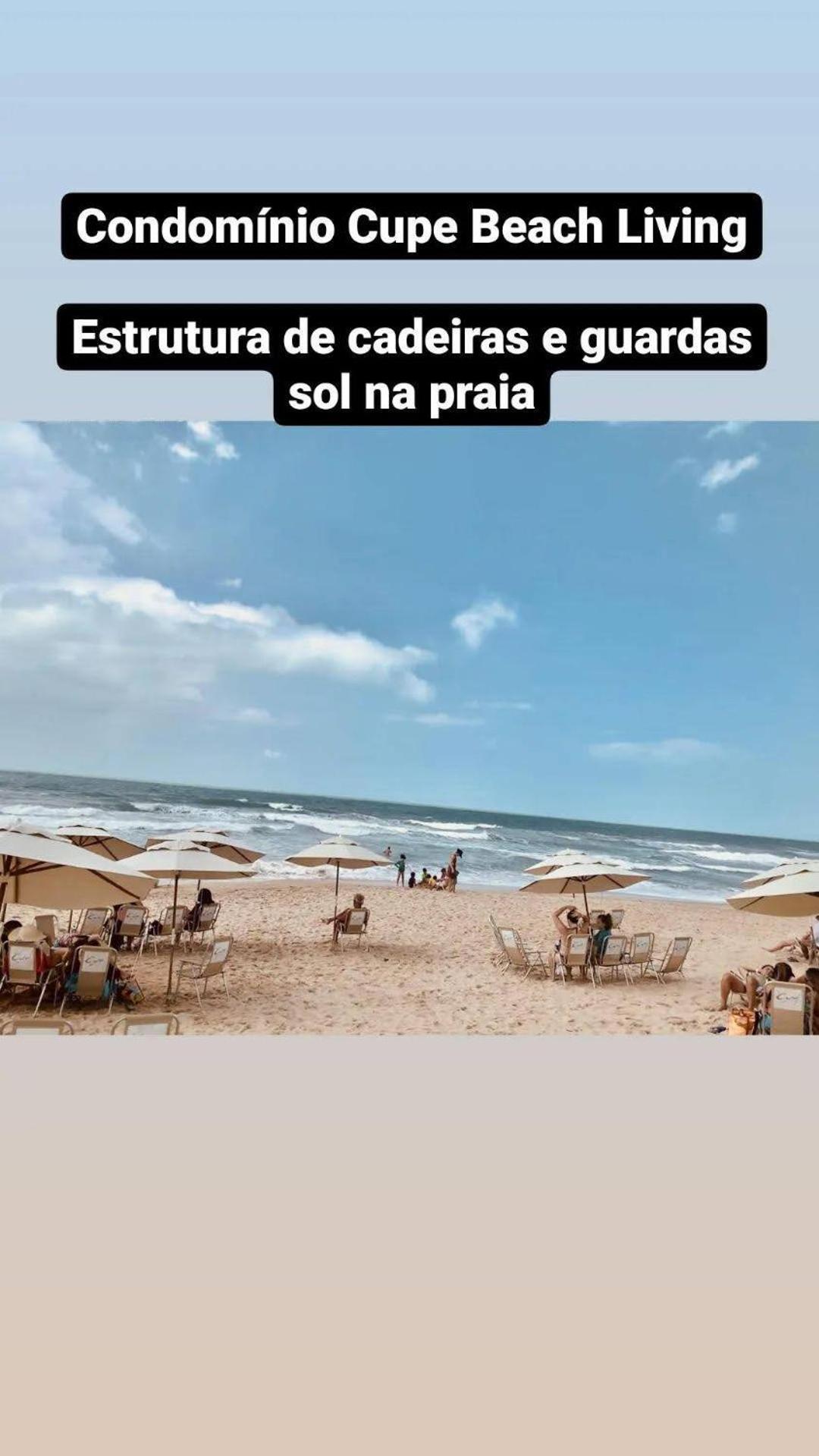 Luxuoso Flat 3 Quartos, Terreo, No Cupe Beach Living - Beira Mar De Porto De Galinhas Exterior photo
